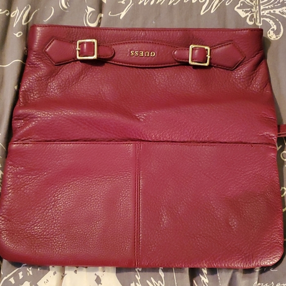 Guess Burgundy large clutch - Picture 3 of 4